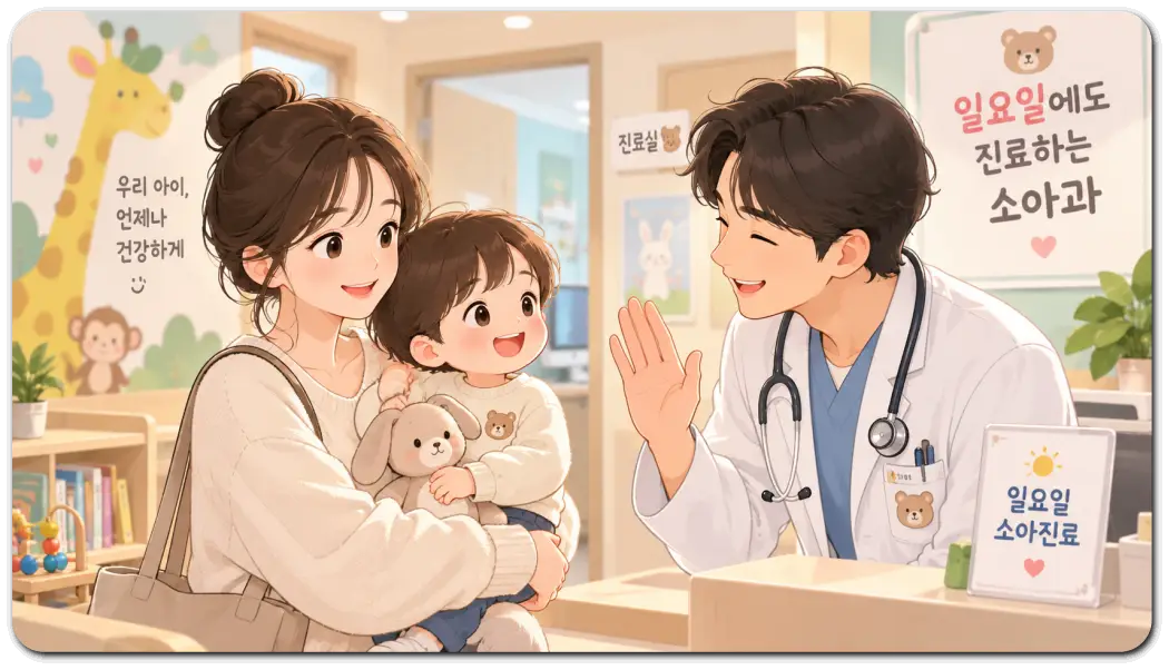 일요일-병원-진료-친철한-소아과