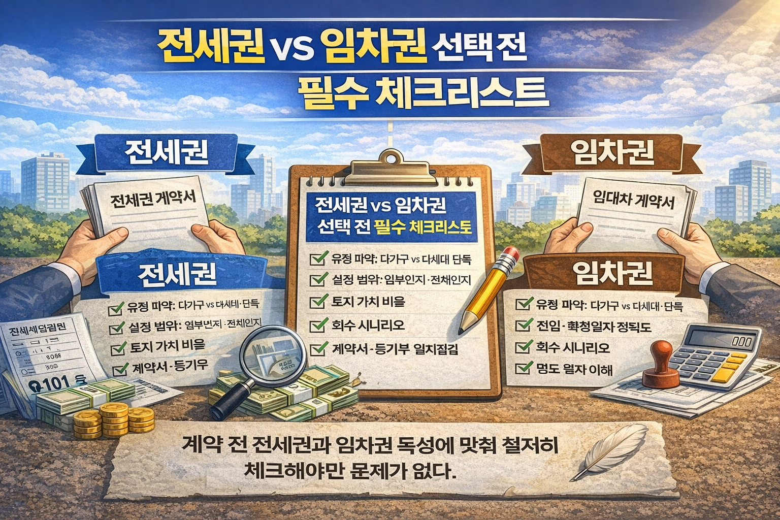 전세권 설정 전과 임대차 계약 시 반드시 확인해야 할 체크리스트 정리