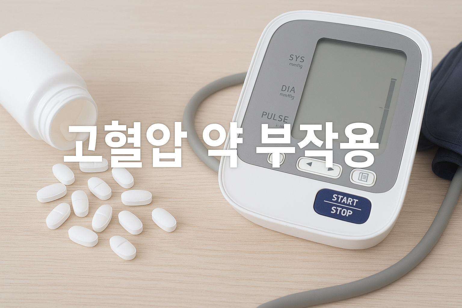 50대 이후 필수 💊 고혈압 약 부작용과 대처법