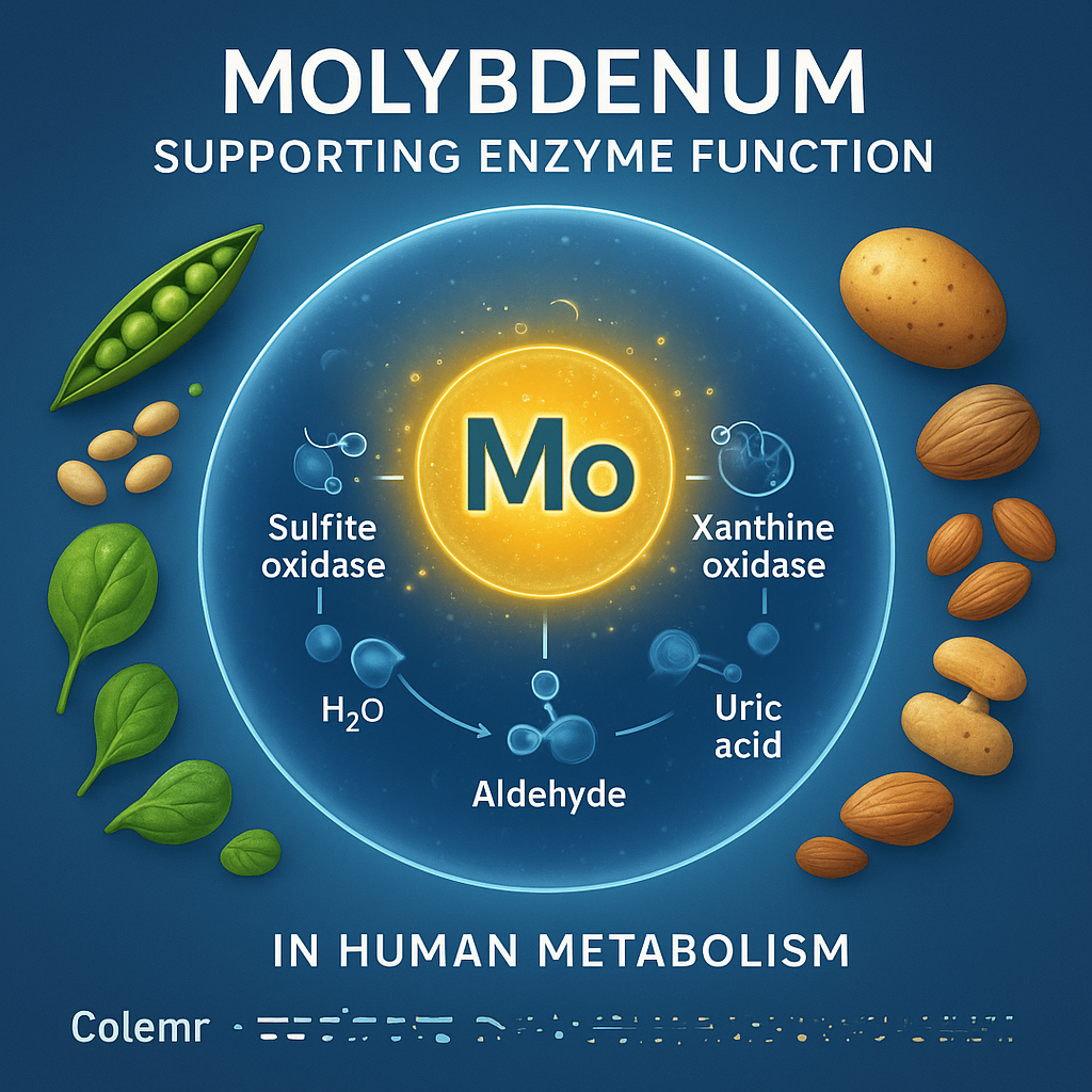 몰리브덴이 풍부한 식품 (콩류, 견과류, 시금치)