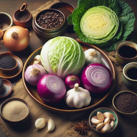양파, 커피, 마늘, 양배추, 들깨, 참깨