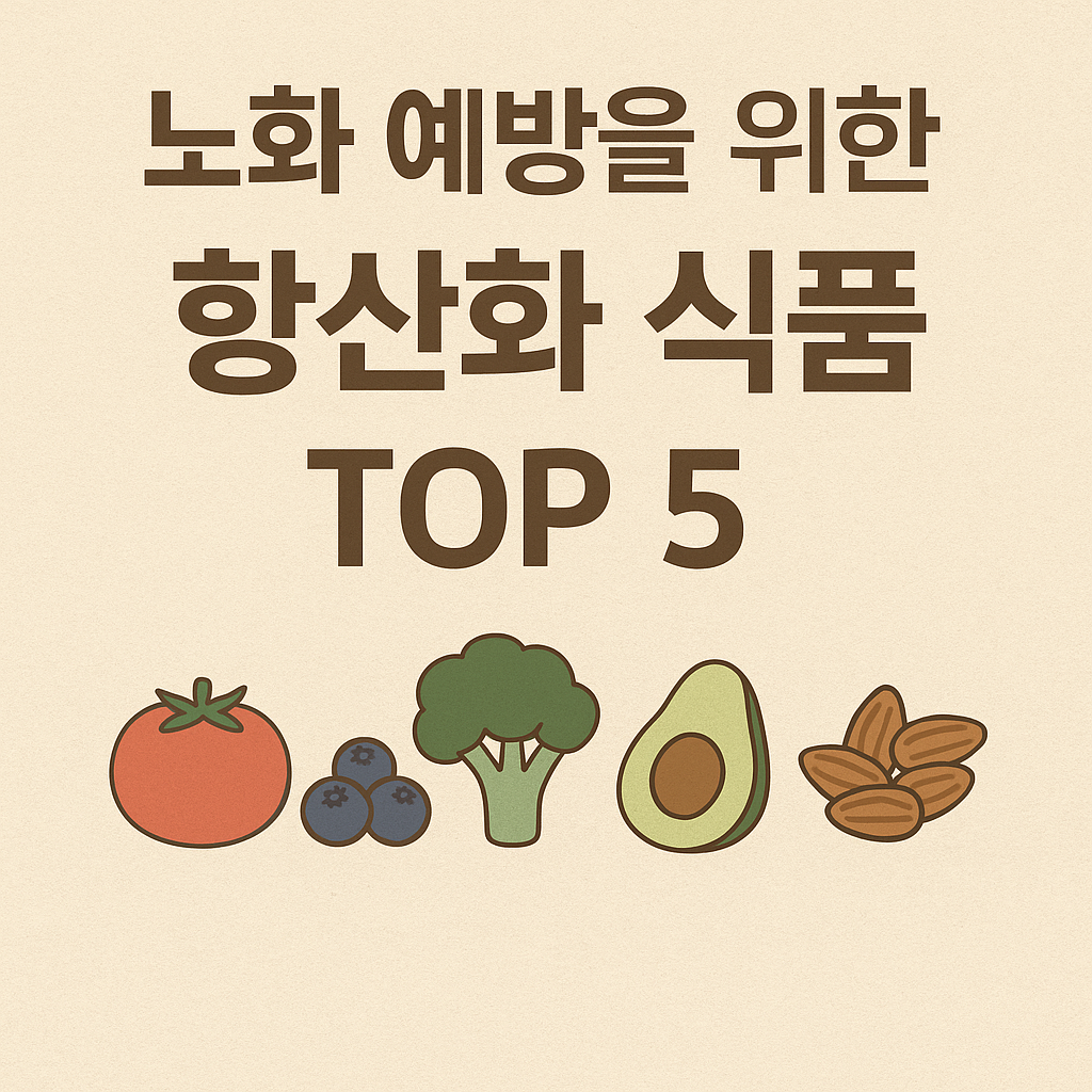노화 예방을 위한 항산화 식품 Top 5