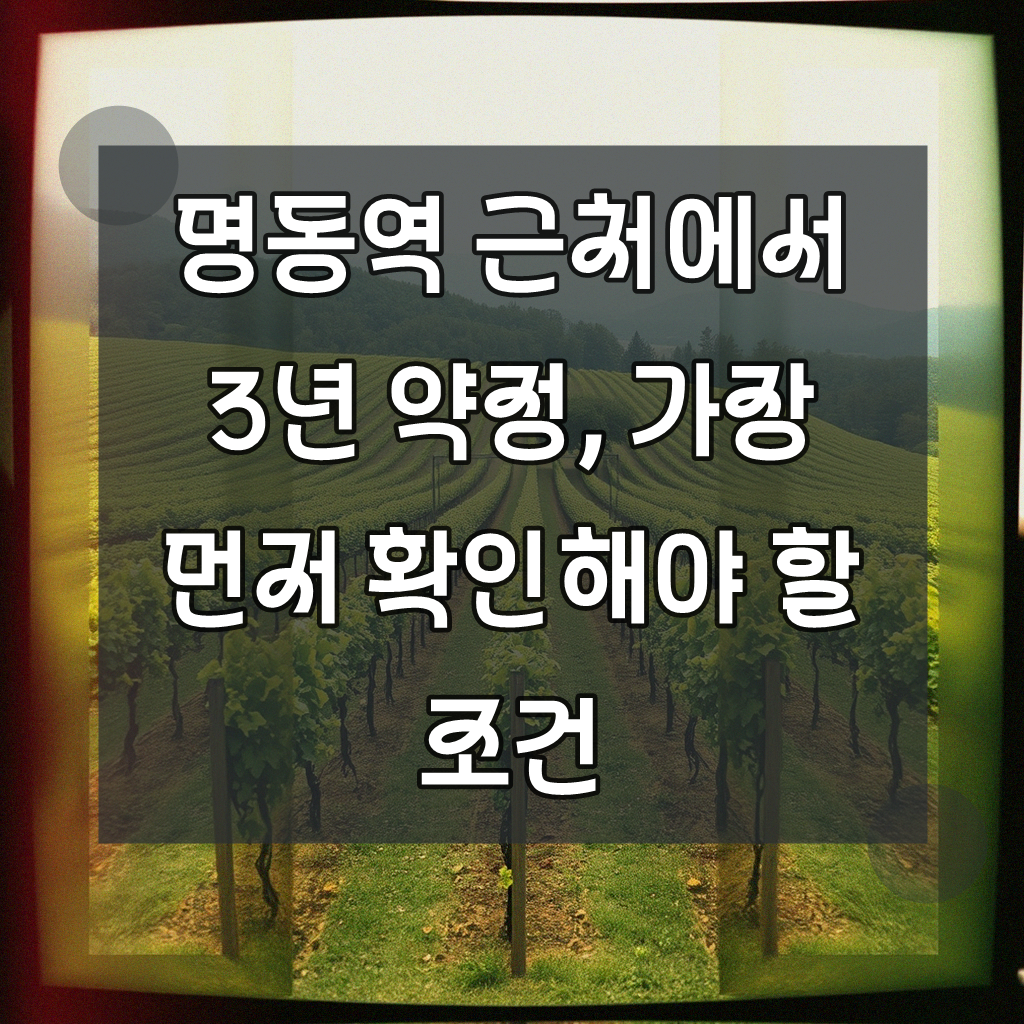 명동역 근처 인터넷 3년 약정, 뭐가 중요할까요