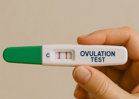 배란 테스트기에 관한 사진, 배란 테스트기 두 줄