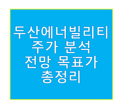 두산에너빌리티 주가