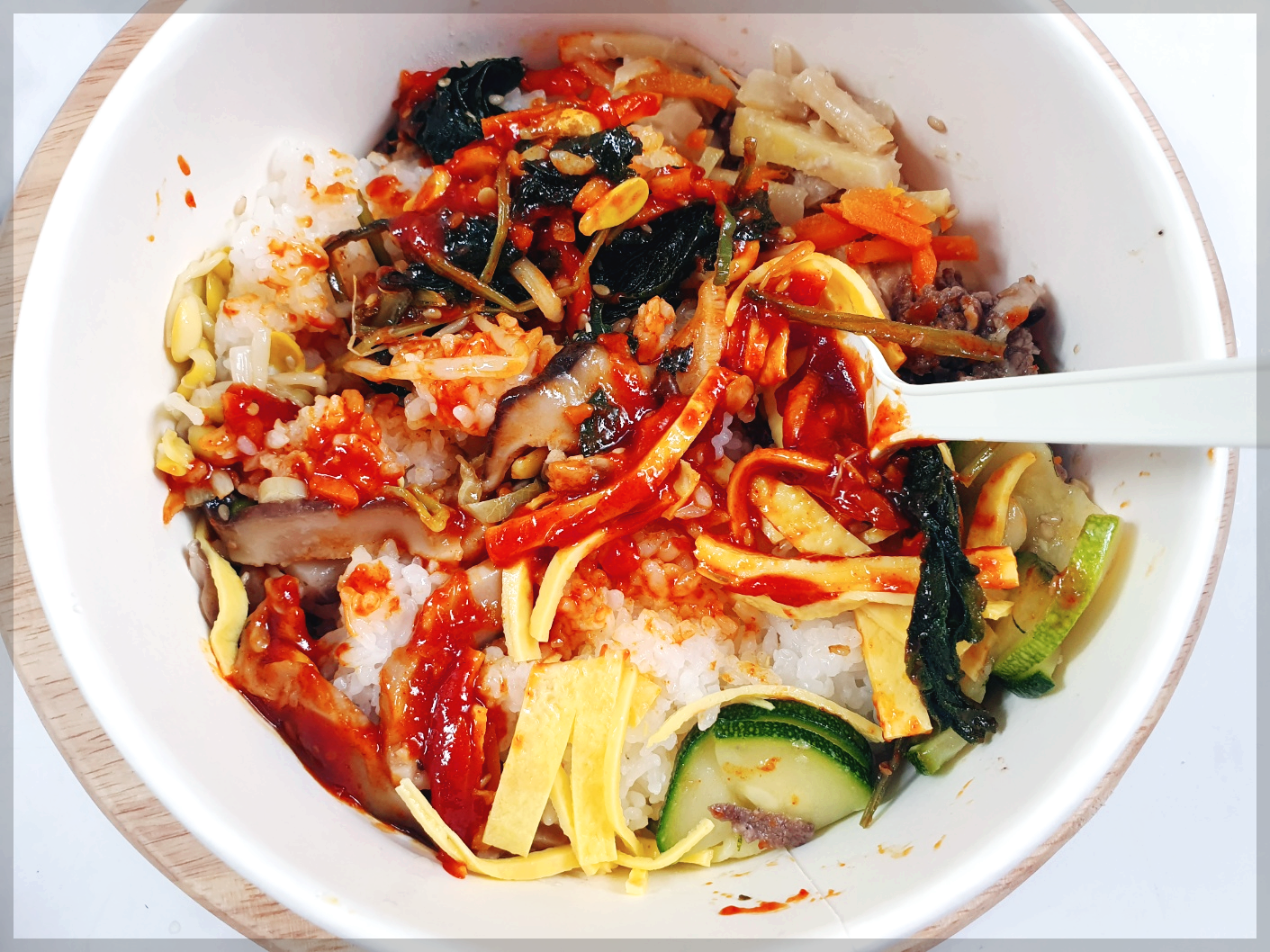 편의점 도시락 세븐일레븐 주현영 비빔밥