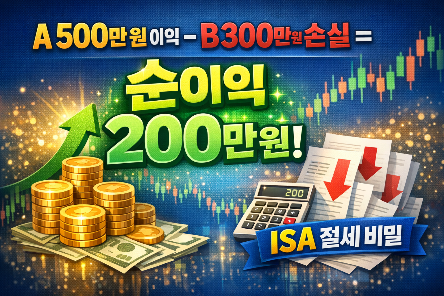 ISA 손익통산 개념과 절세 구조를 설명하는 이미지