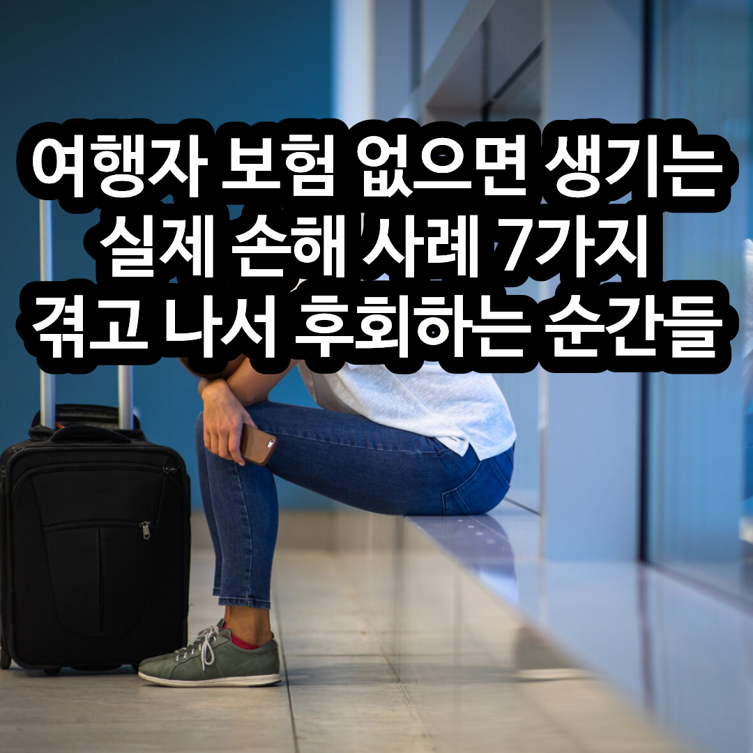여행자 보험 없으면 생기는 실제 손해 사례 7가지|겪고 나서 후회하는 순간들
