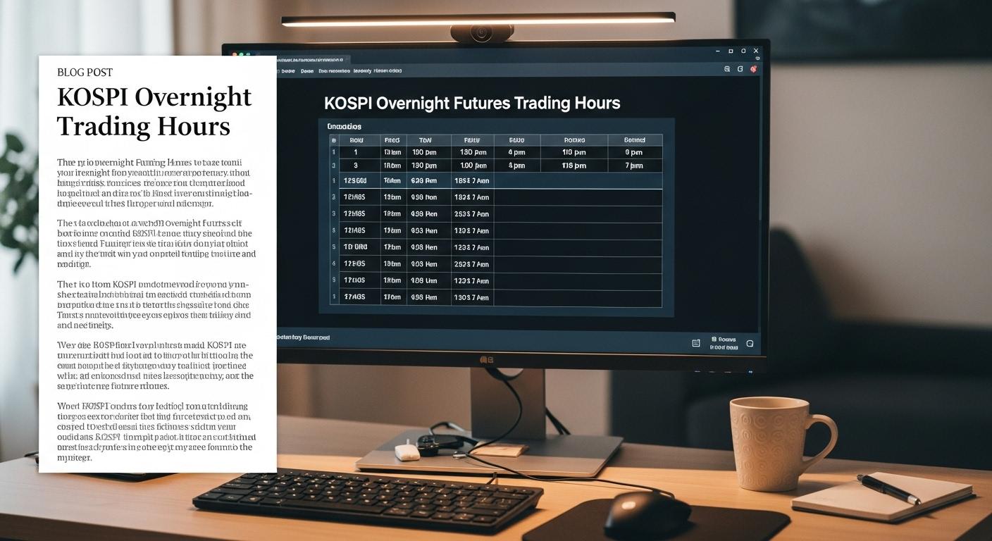 코스피 야간선물 거래시간