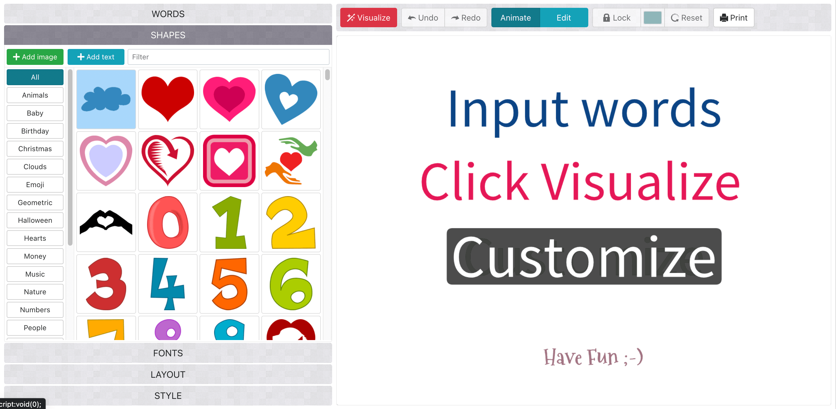 워드 클라우드 만드는 방법6