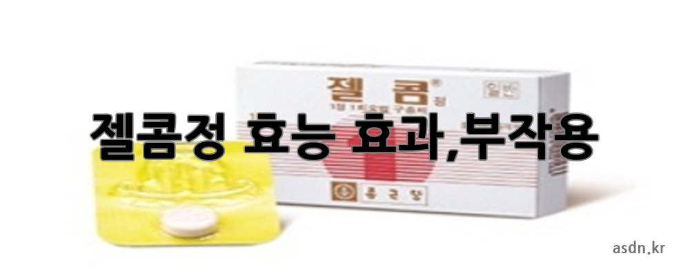 젤콤정 효능 효과&#44;성분&#44;가격&#44;부작용 총정리