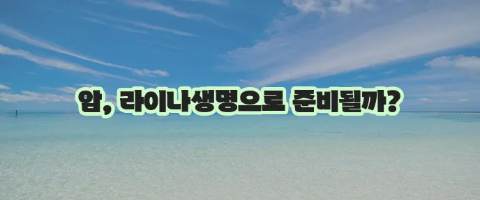 라이나생명 암보험 상품 알아보기와 보장 마련하기