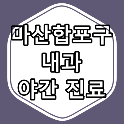 창원시 마산합포구 내과 전문의 진료 하는 동네 병원