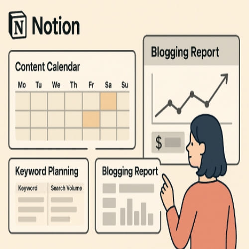 Notion으로 블로그 운영 관리 관련 사진