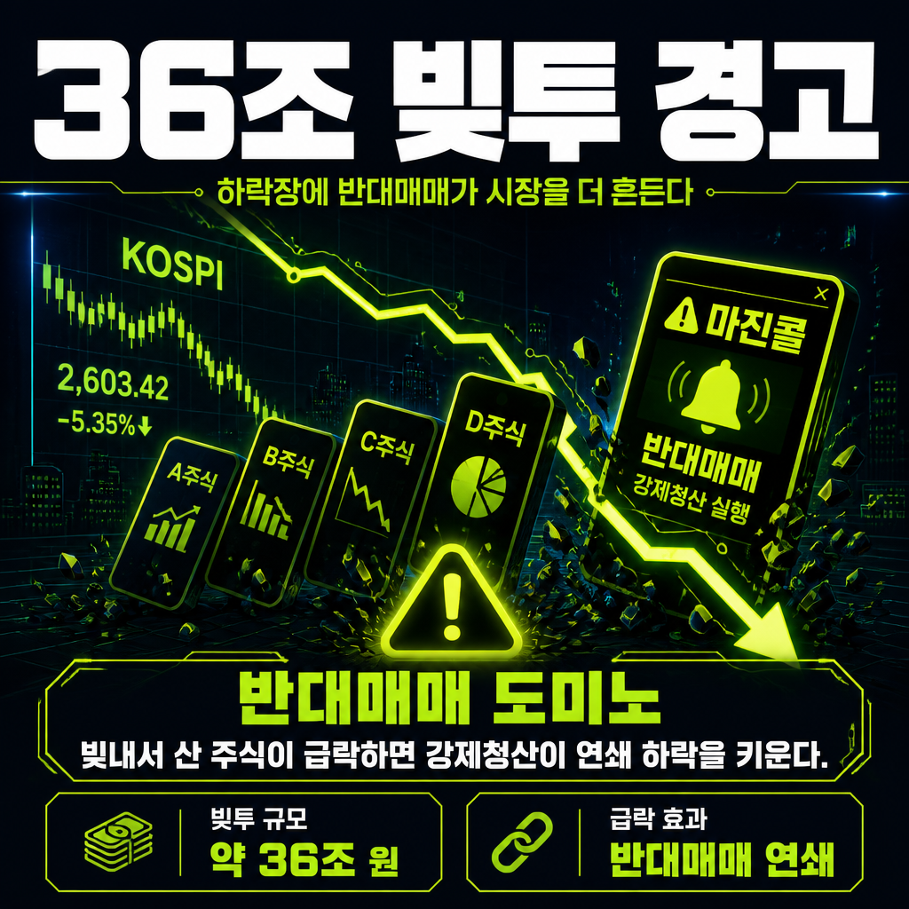 36조 빚투 경고