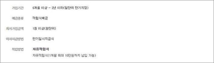 하나은행 군인적금