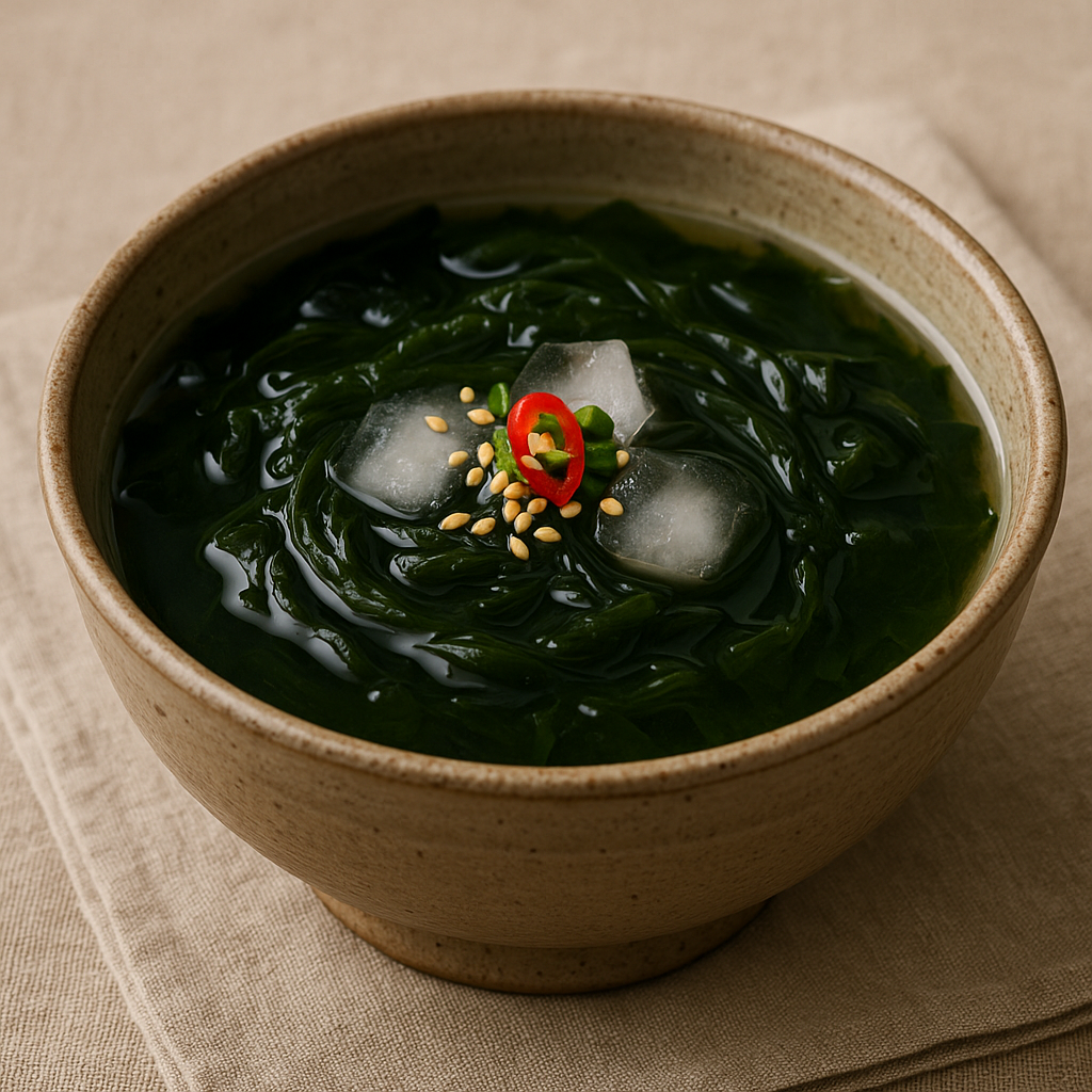여름철 미역냉국의 매력
