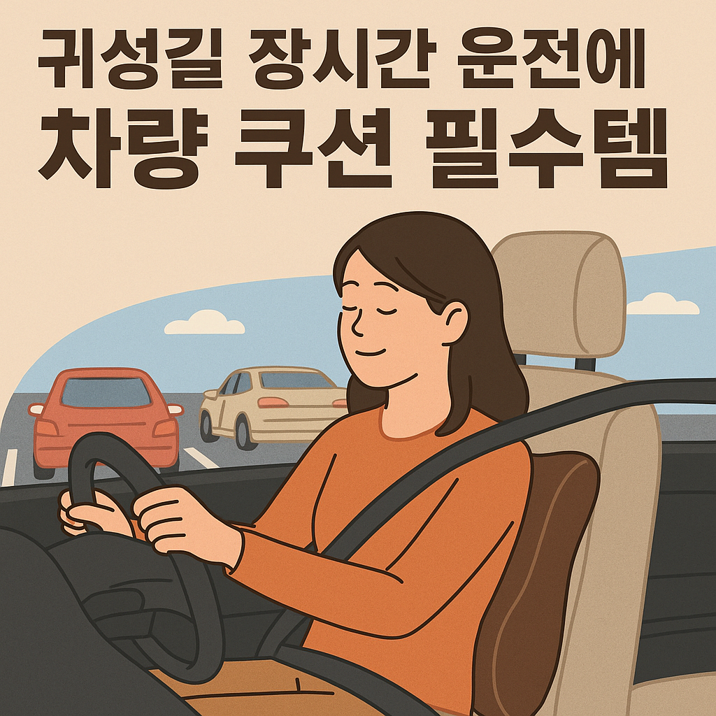 귀성길 필수템, 차량쿠션! 장거리 운전 피로 줄이는 꿀템 추천