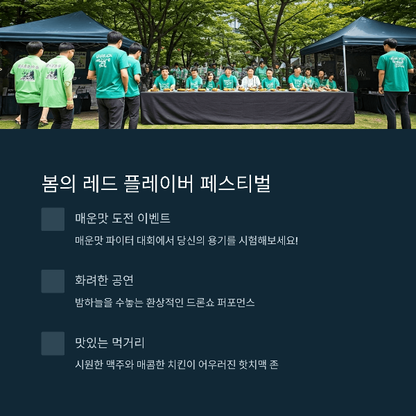 봄의 레드 플레이버 페스티벌