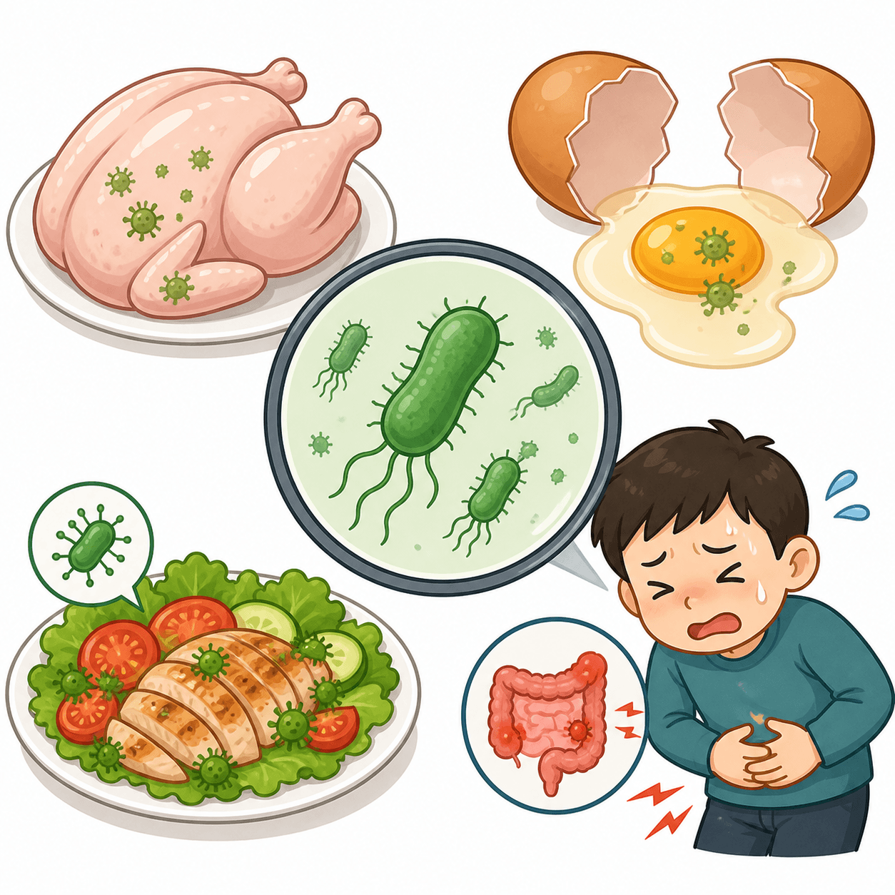 살모넬러 주의해야할 음식 사진