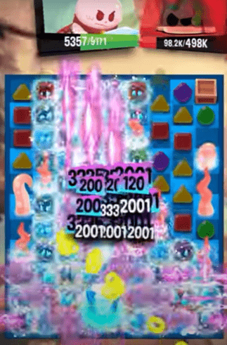 애니팡 매치라이크 난투전 게임 화면