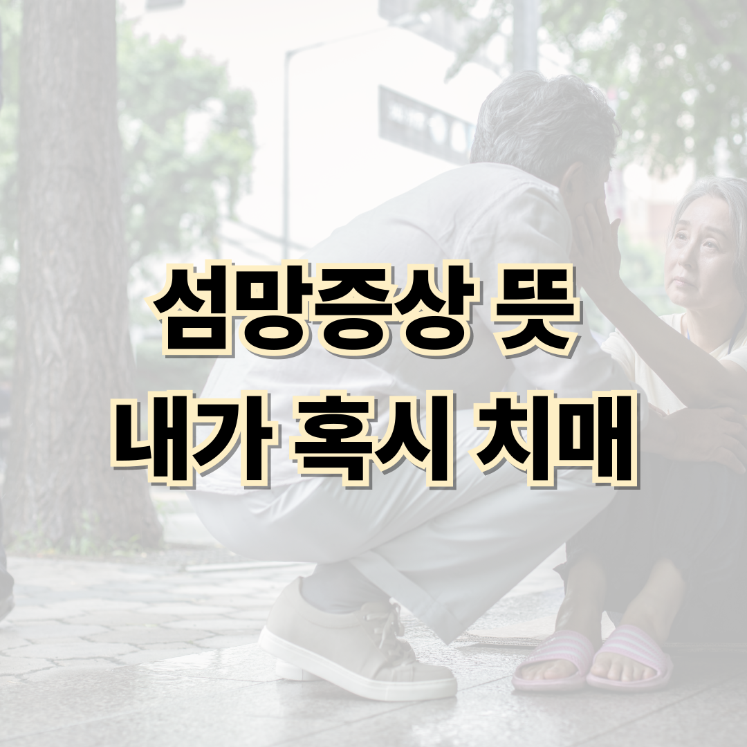 섬망증상 뜻