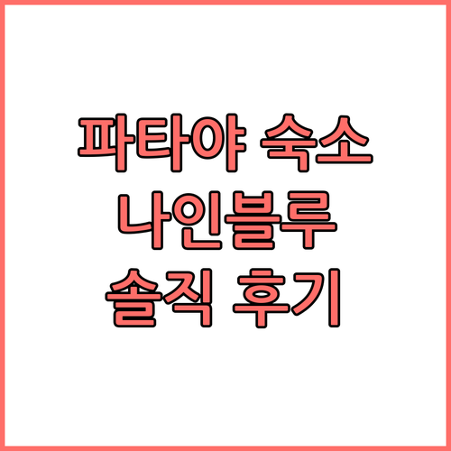 나인 블루 부티크, 파타야 여행객 필