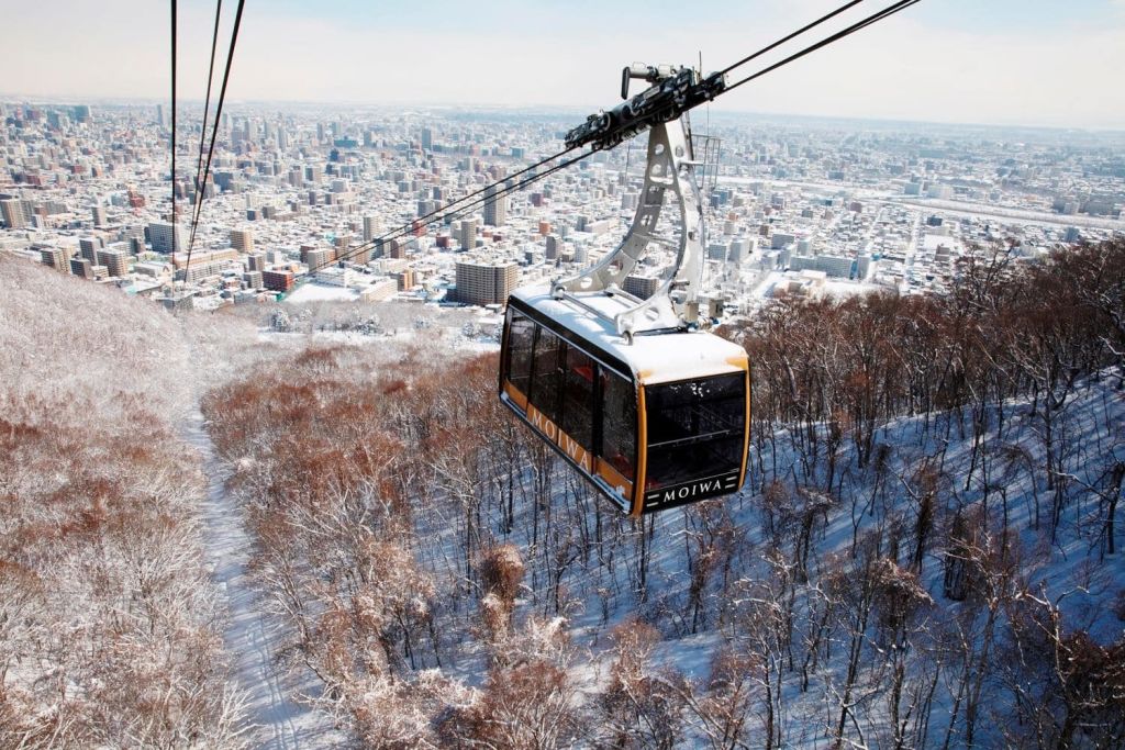 일본 삿포로 겨울 모습