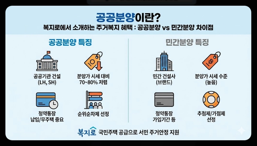 공공분양 청약조건 신청방법 혜택3분확인