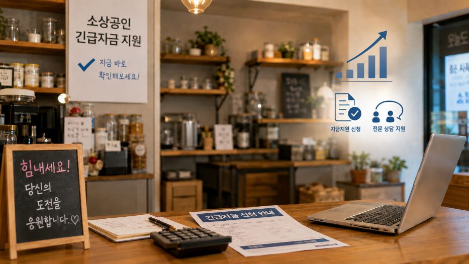 갑작스러운 위기, 소상공인 긴급자금 확인하세요