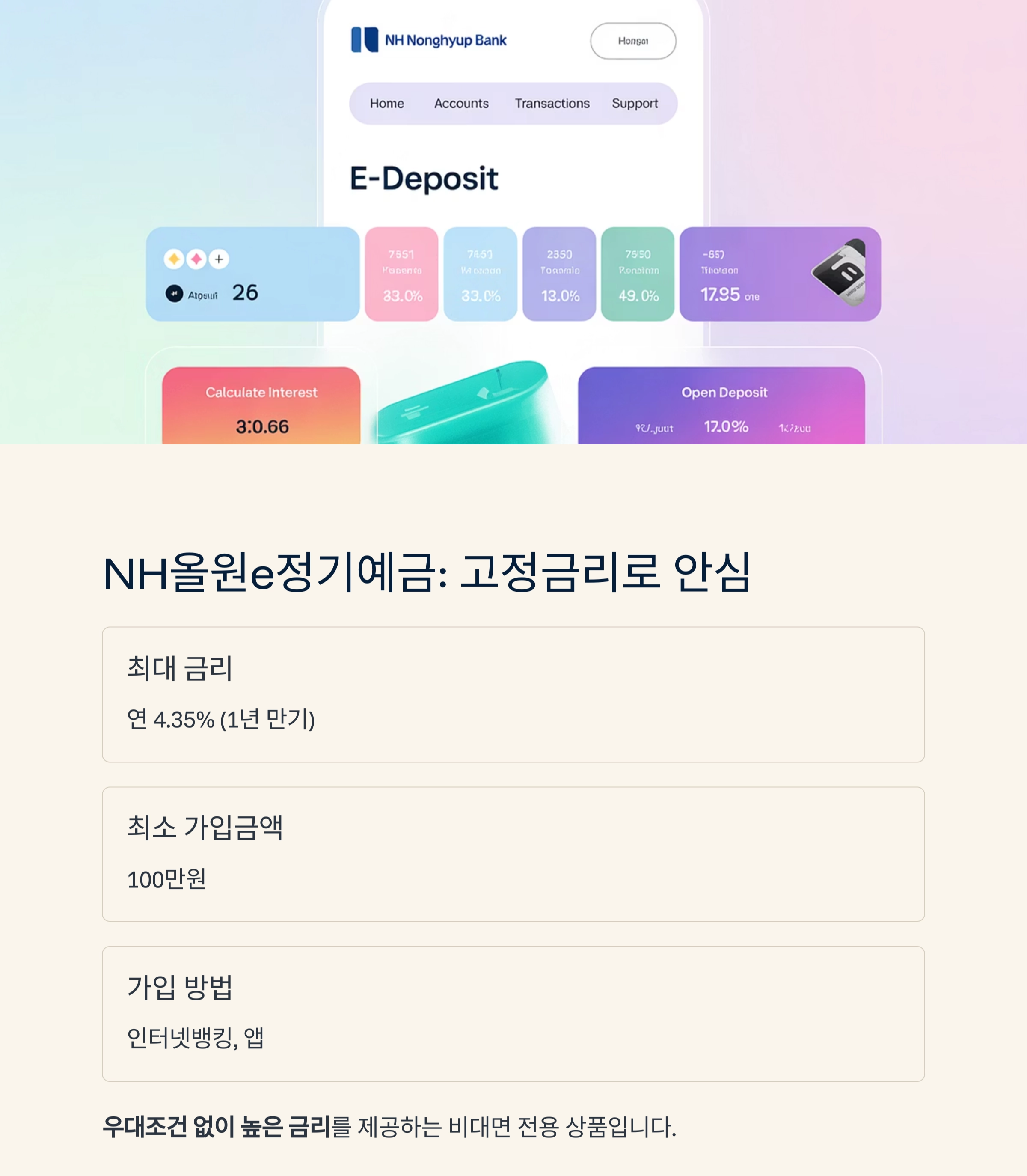 2025, 이자만으로도 든든한 수익! 고금리 예금 TOP 5