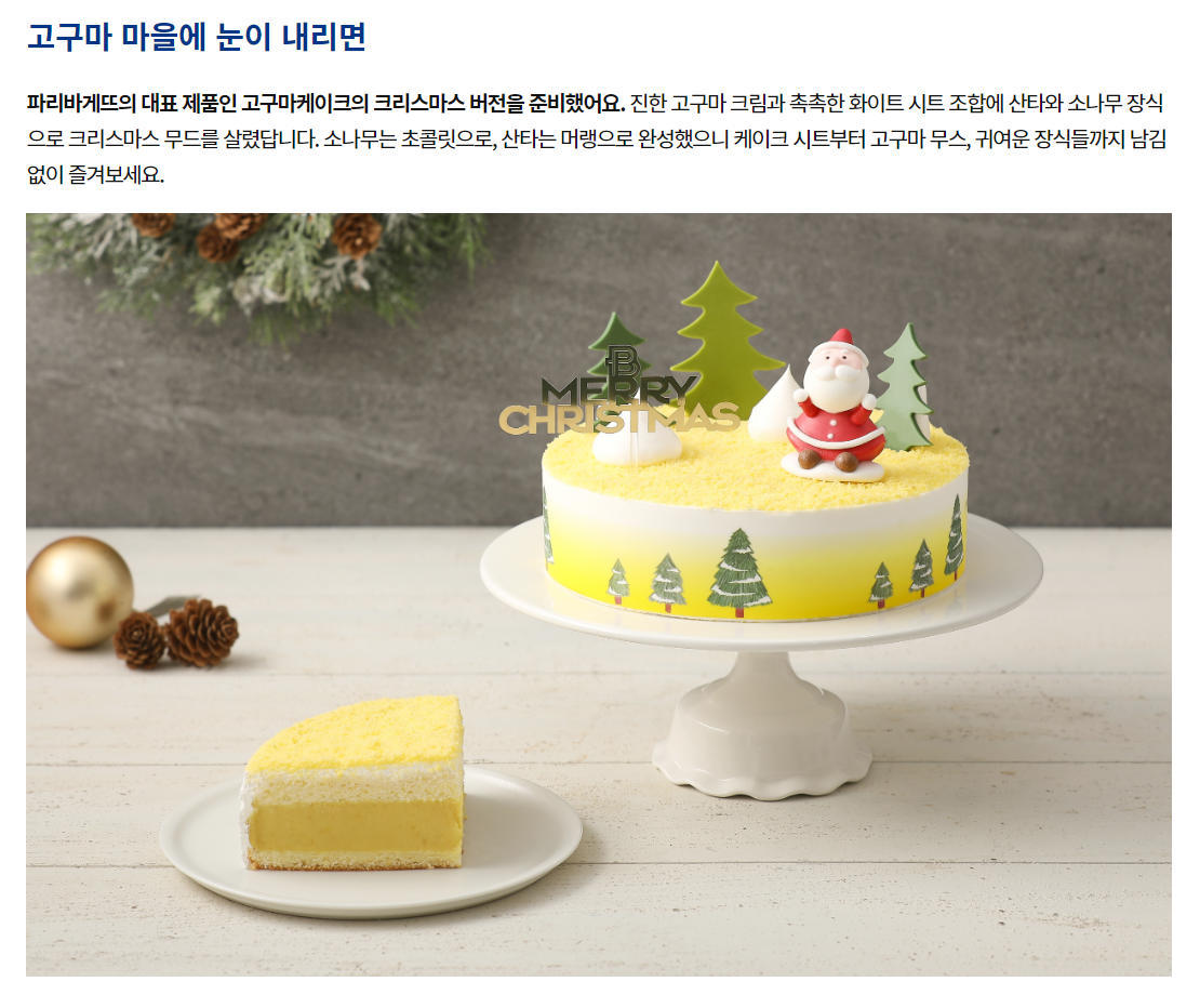 파리바게트 크리스마스 케이크7