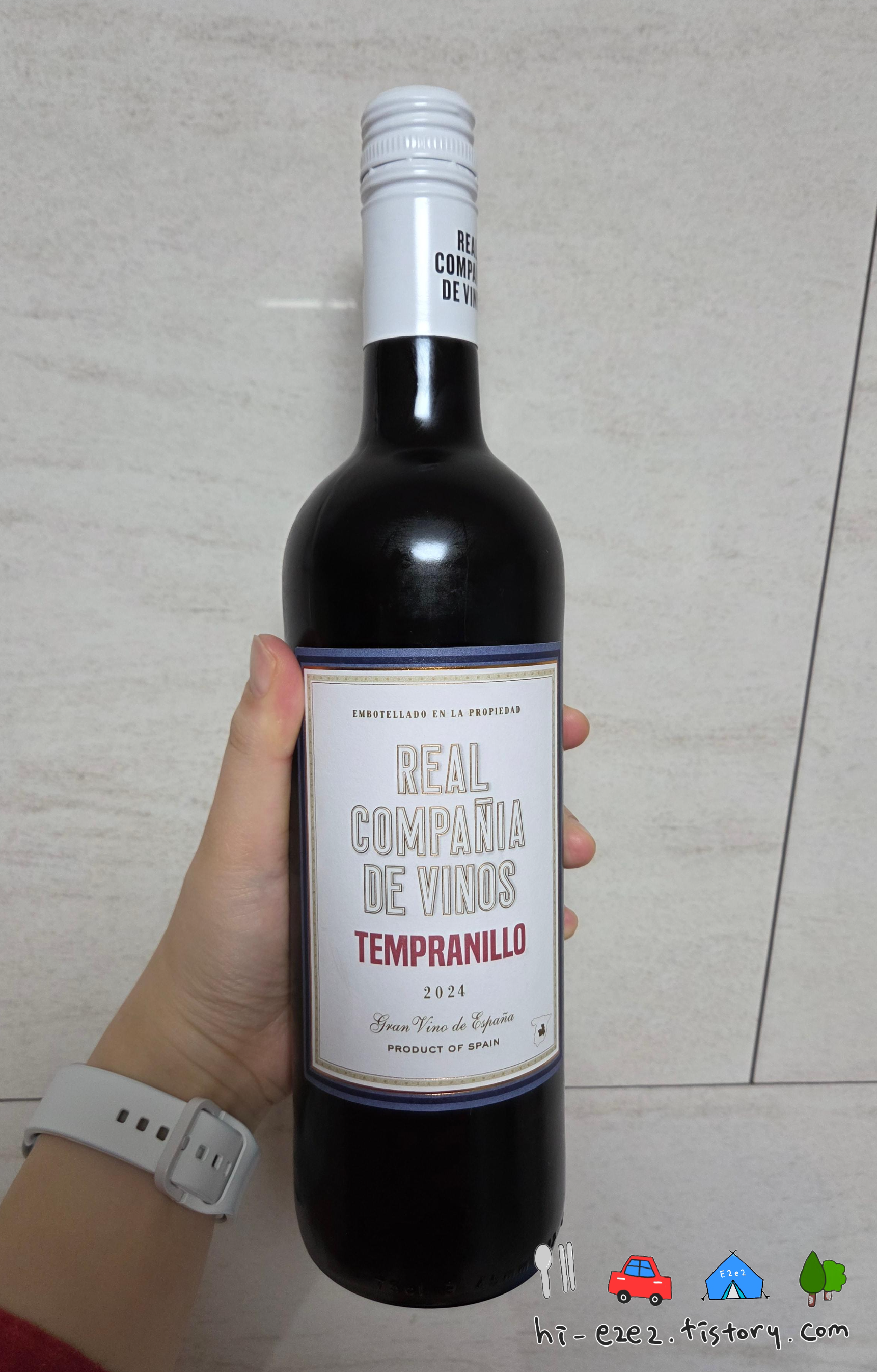 스페인 레드와인 레알 꼼빠니아 뗌쁘라니요 2024 병 전면