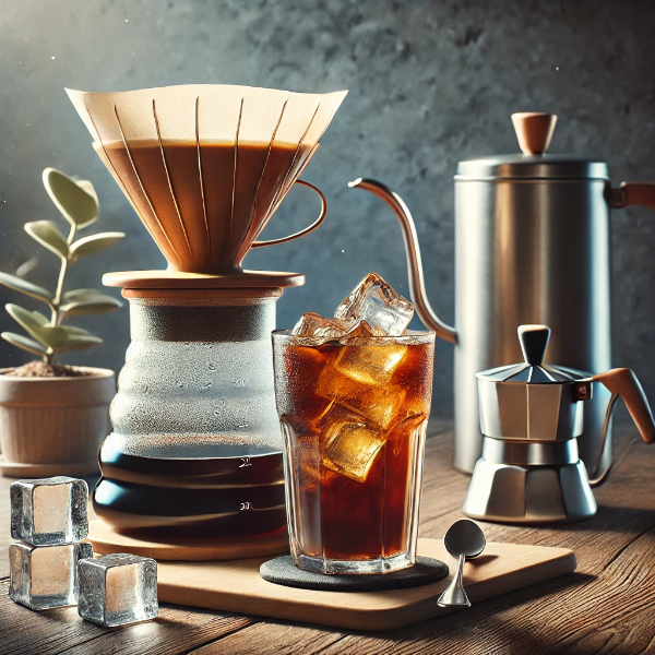 핸드드립으로 만드는 부드러운 아이스 아메리카노