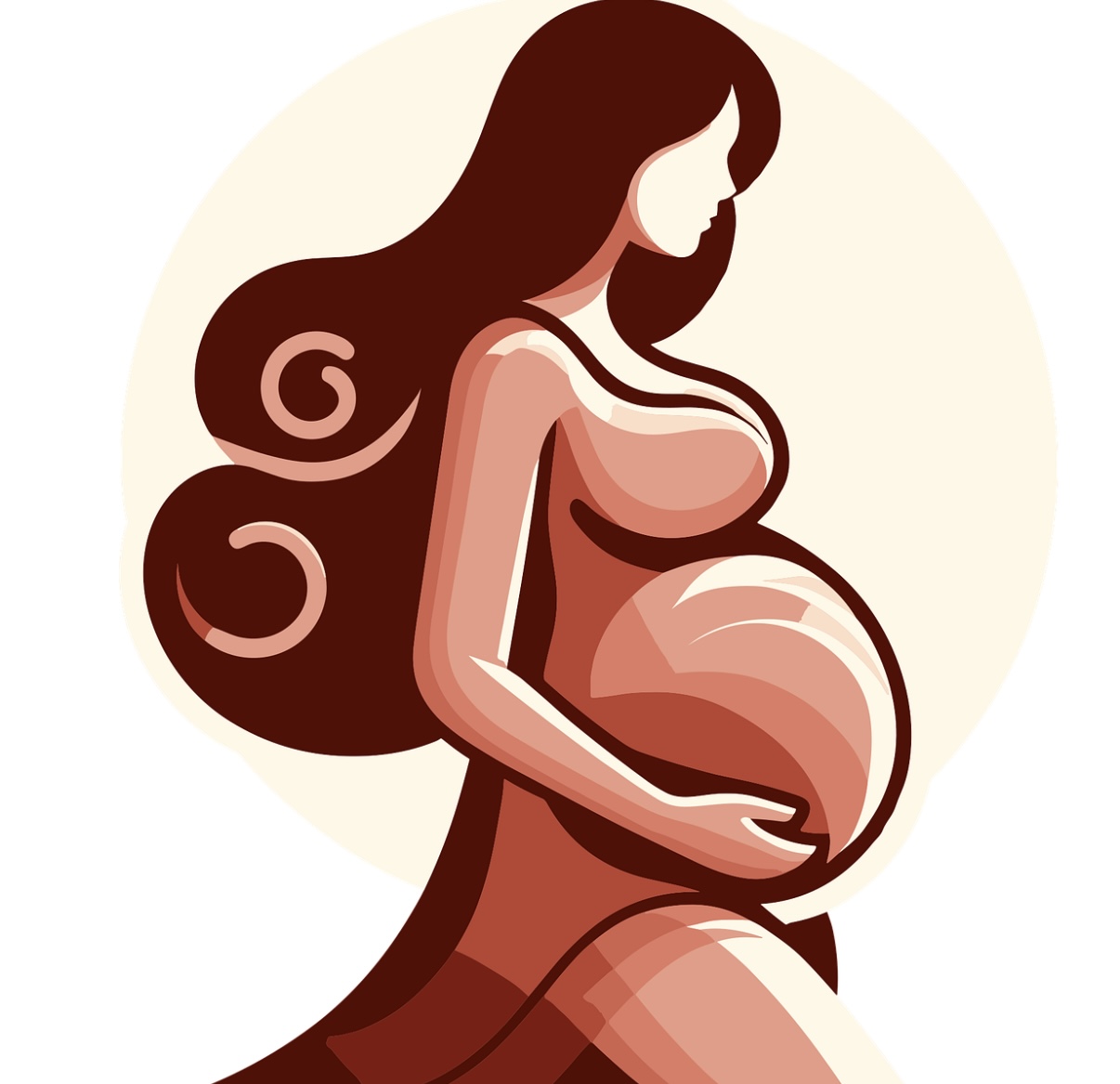임신과 관련된 일러스트