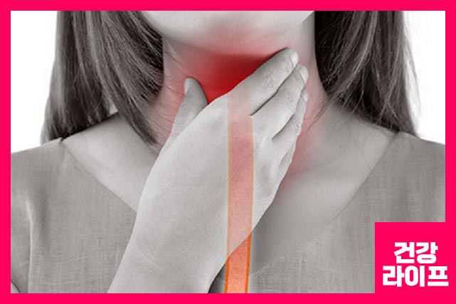 코로나 변이 증상 중 침이나 음식물을 삼킬 때 목아픔, 인후통 발생