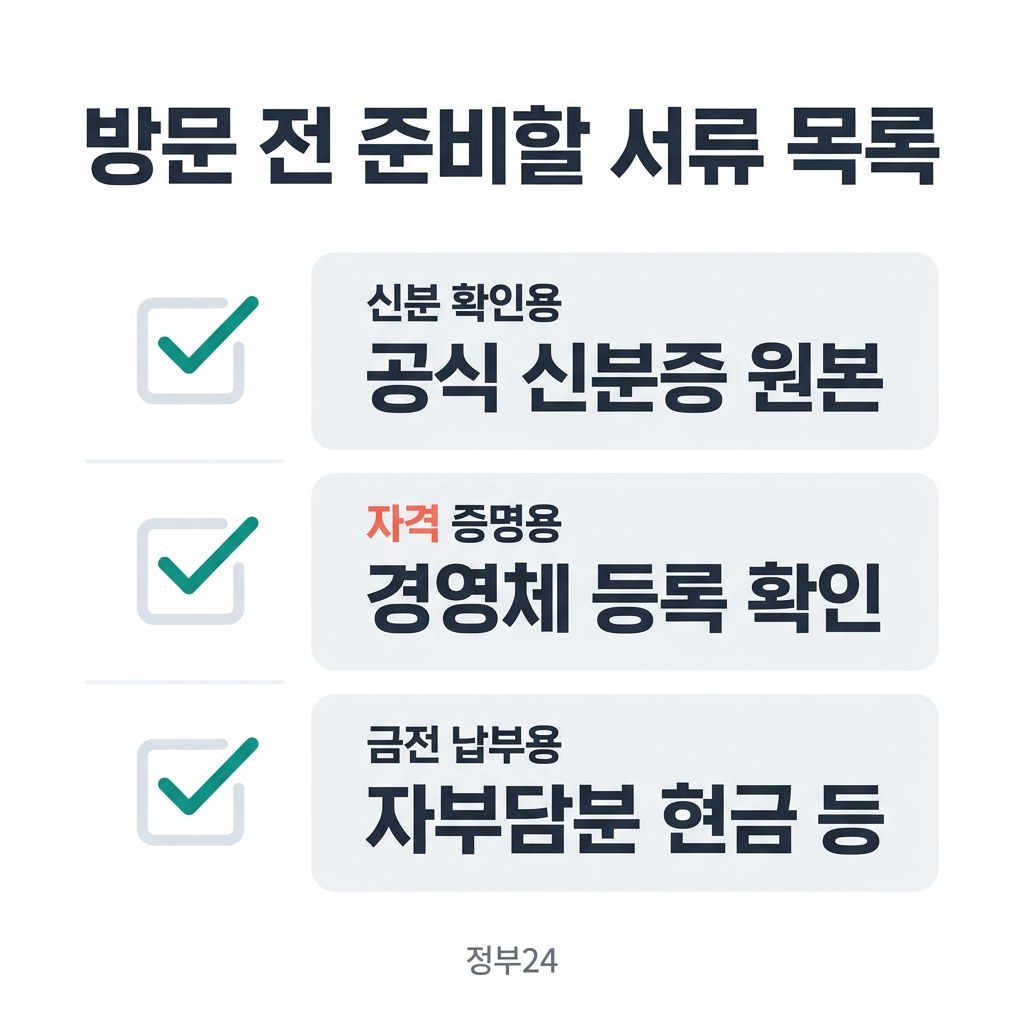 울산 남구 농업인 안전보험료 방문 전 준비할 서류 목록