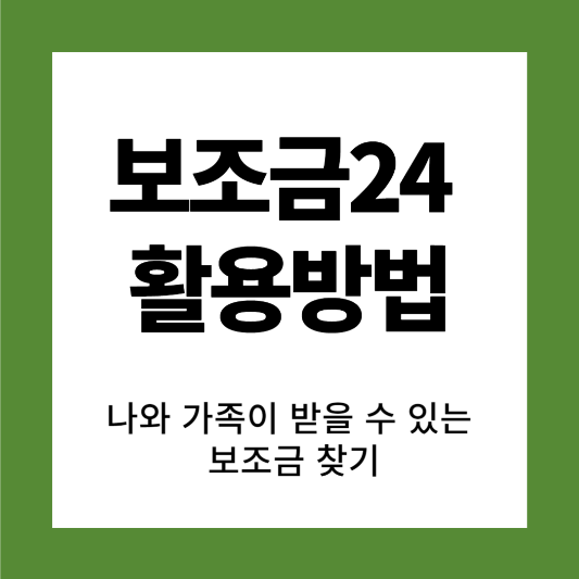 썸네일&#44; 보조금24&#44; 가족&#44; 활용&#44; 찾기
