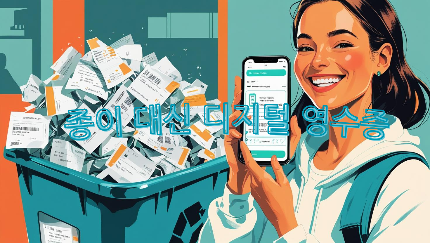 종이 대신 디지털 영수증