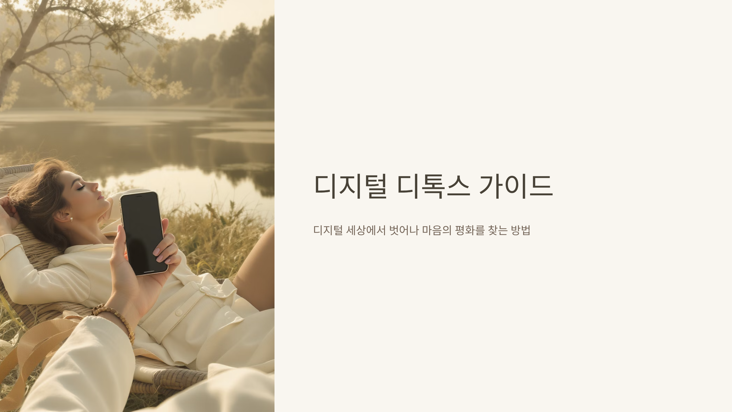 디지털 미니멀리즘으로 집중력 되찾기