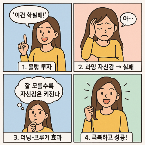 더닝-크루거효과, 몰빵투자 심리