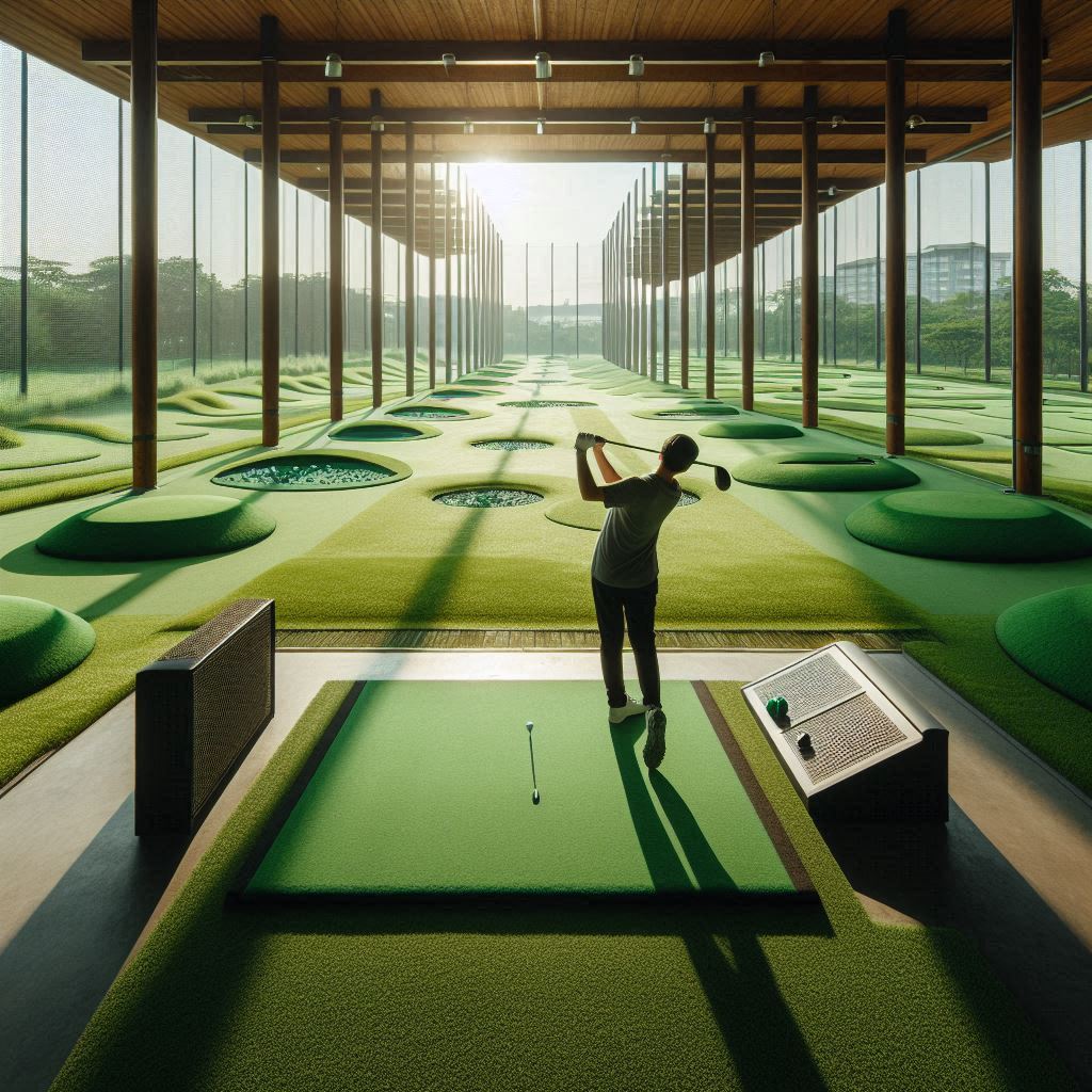 실외골프연습장 배경