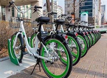 공유 자전거 관련 이미지