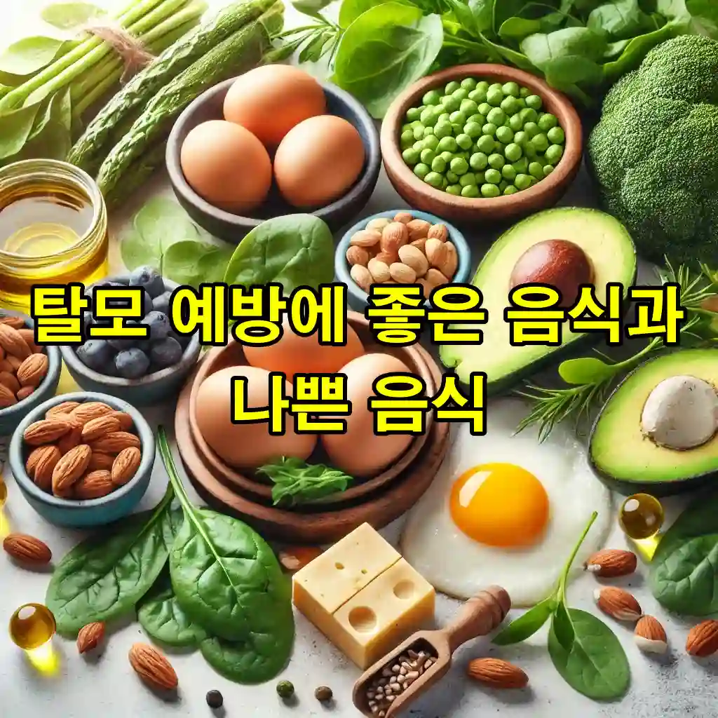 탈모와 식습관의 관계 탈모 예방에 좋은 음식과 피해야 할 음식