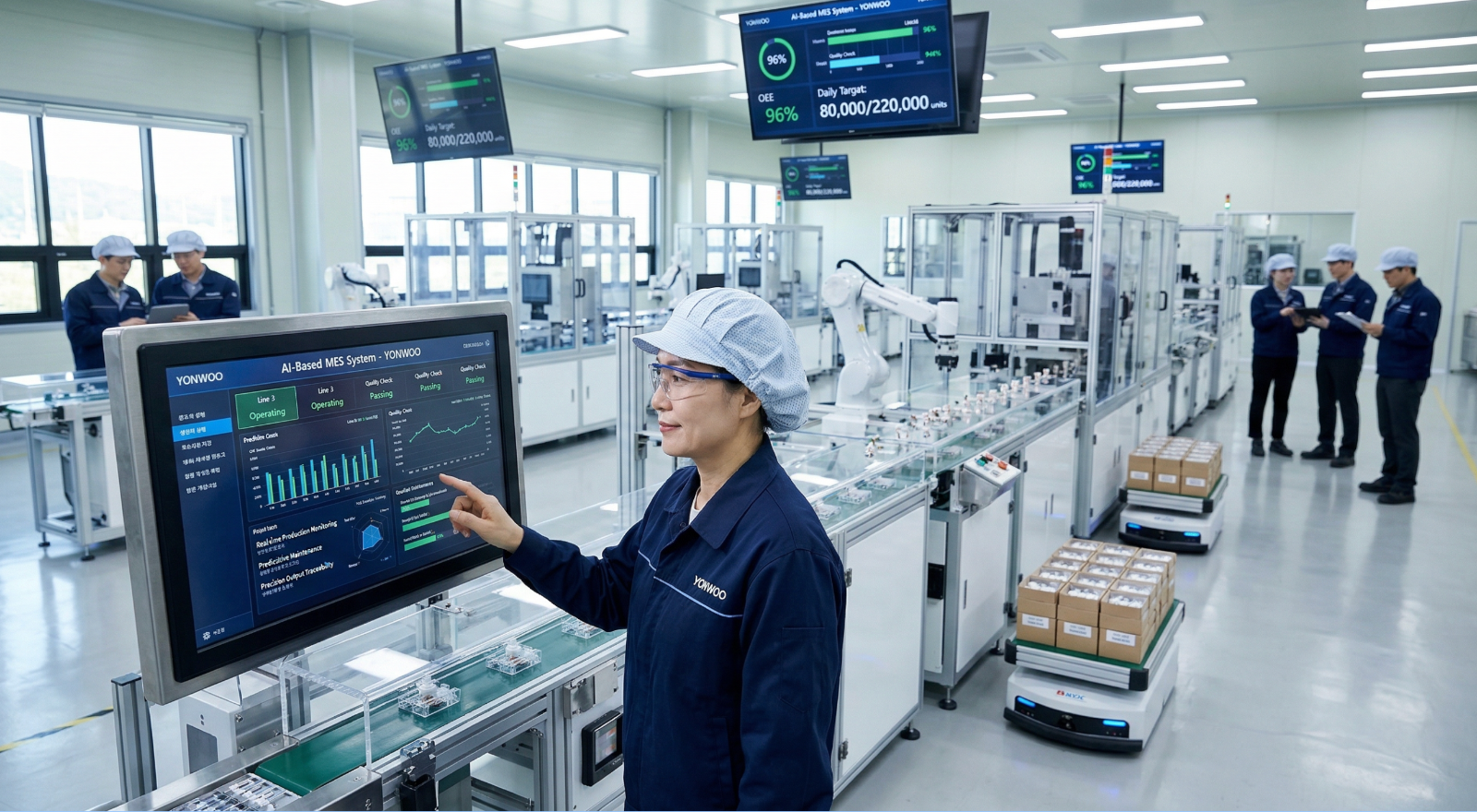 화장품 대스펜스 펌프 전문 제조업체인 연우는 AI기반 MES도입과 함께 혁신적인 생산관리를 수행하고 있습니다