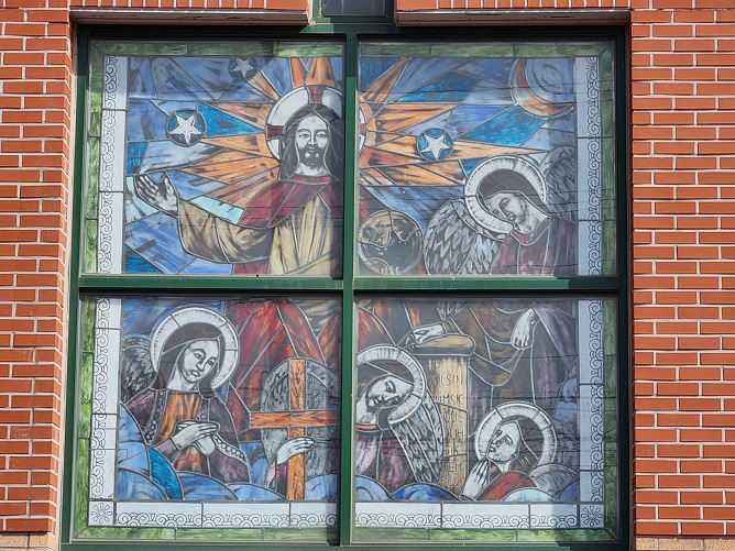 경주 건천성당 유리화 사진