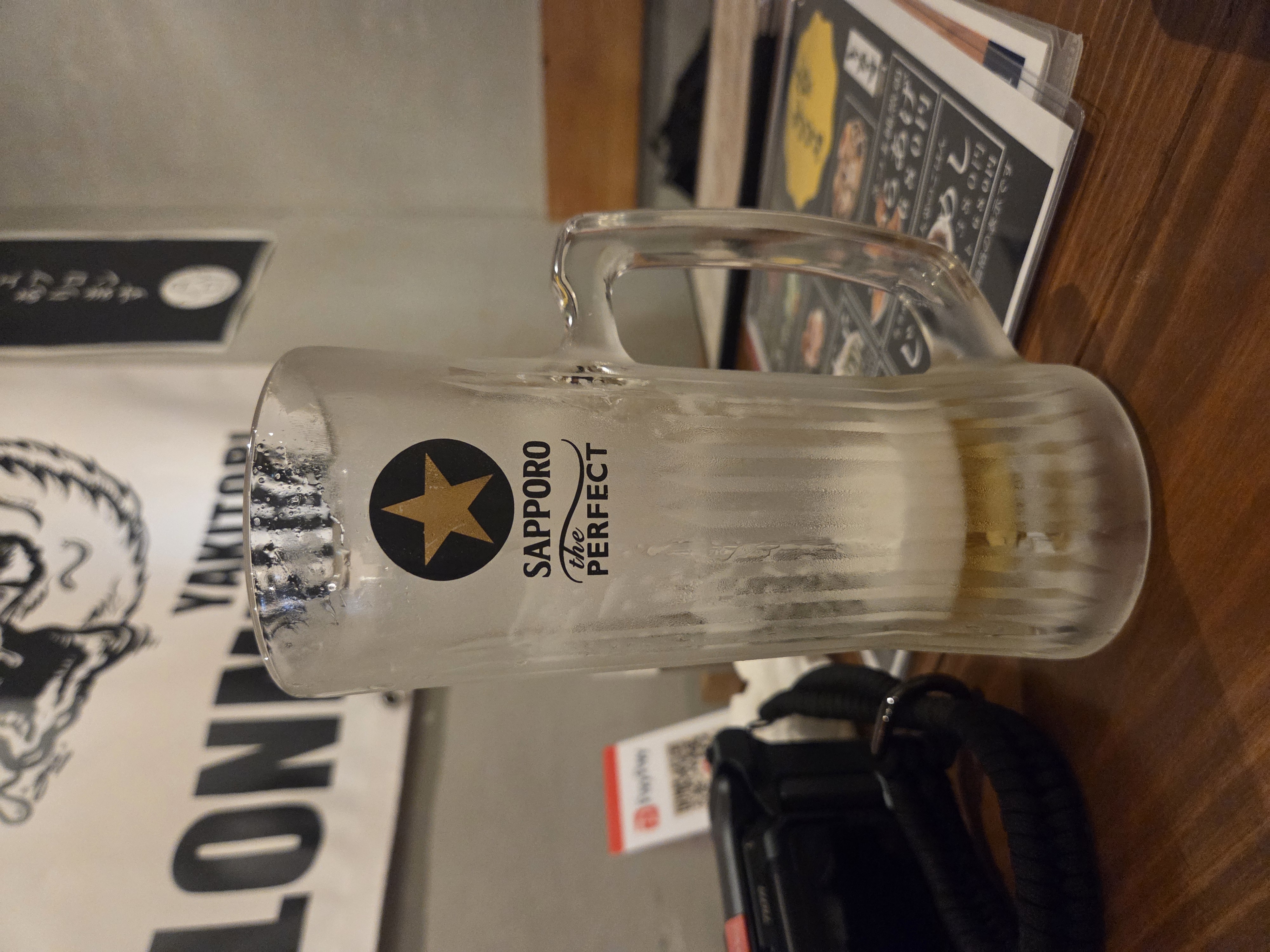야키토리 가게에서 마신 생맥주