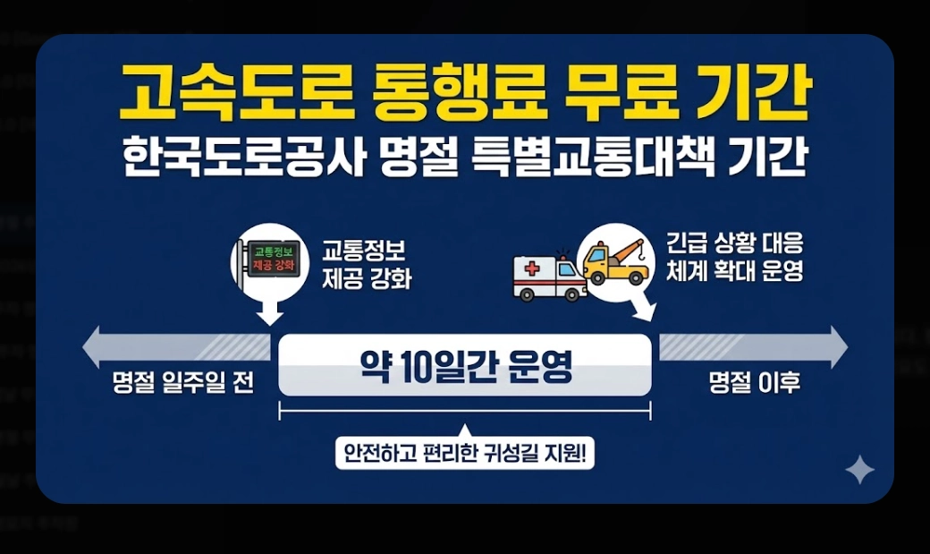 명절 주차비 절약하는 법(2026년, 설 명절, 공영주차장)(+ 통행료 무료)