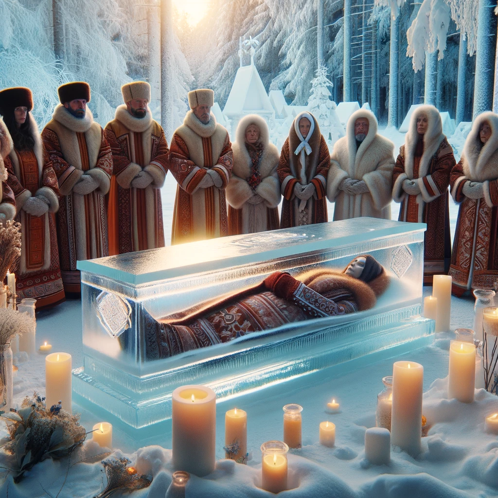 탄소 배출 없는 장례, 빙장