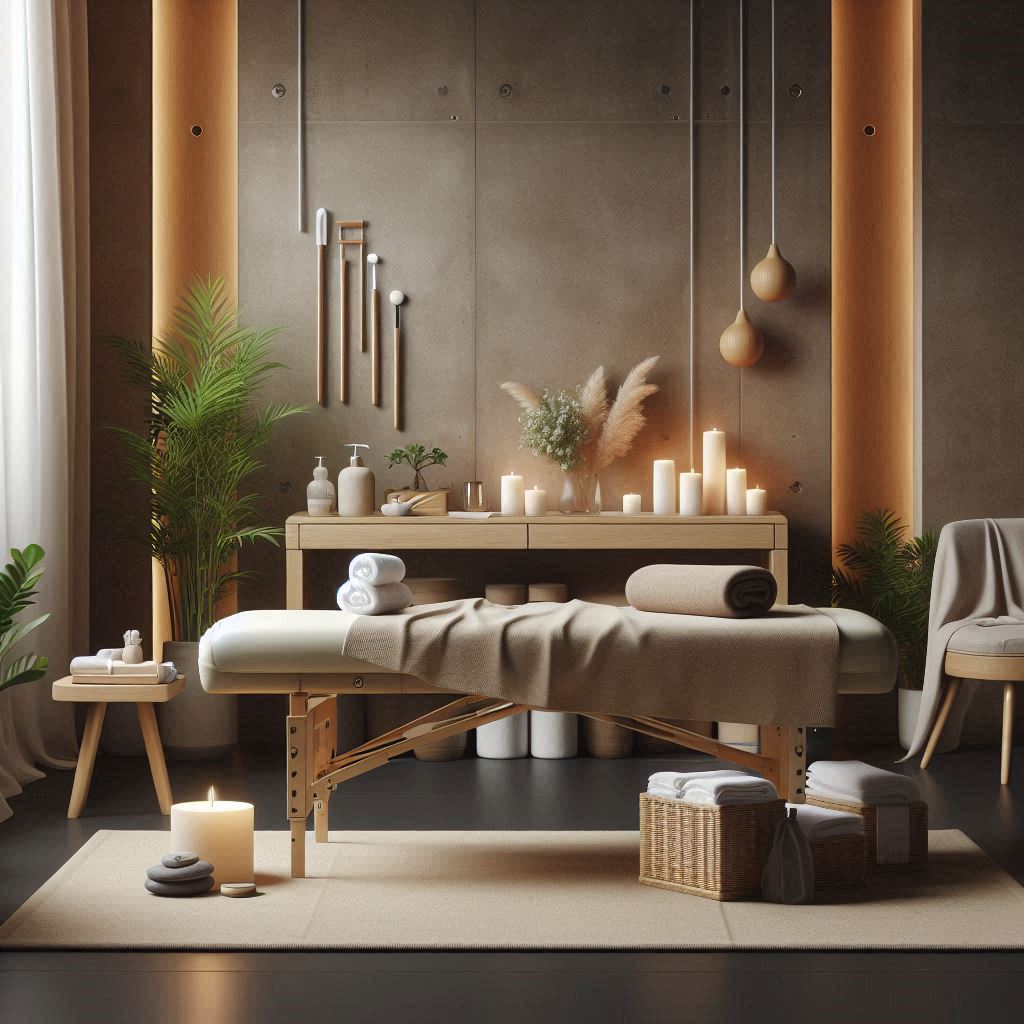 피부,체형관리 샵 배경